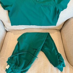 Women’s Medical Scrub Top and Pants - Teal
